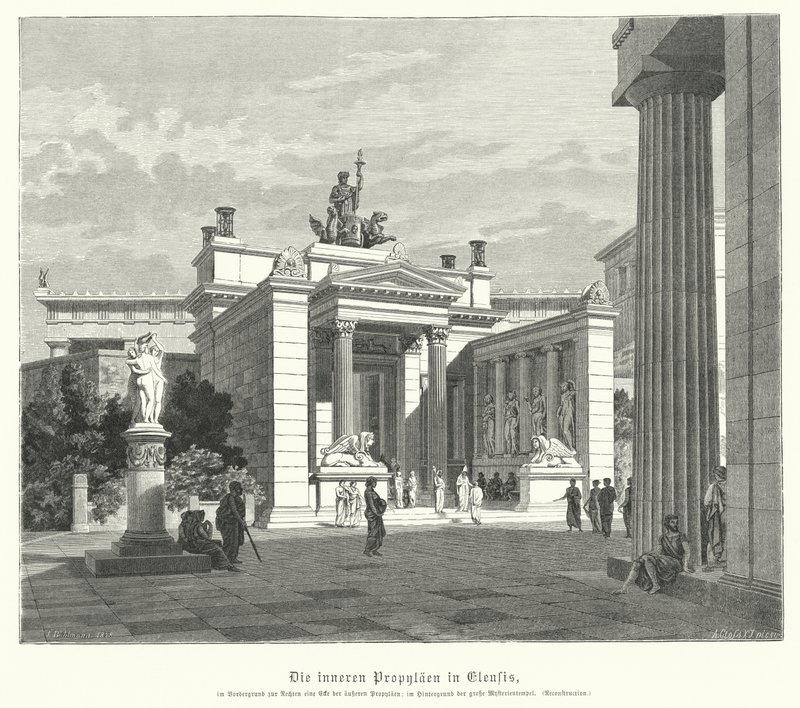 Inner Propylaea of Eleusis, Ancient Greece by German School