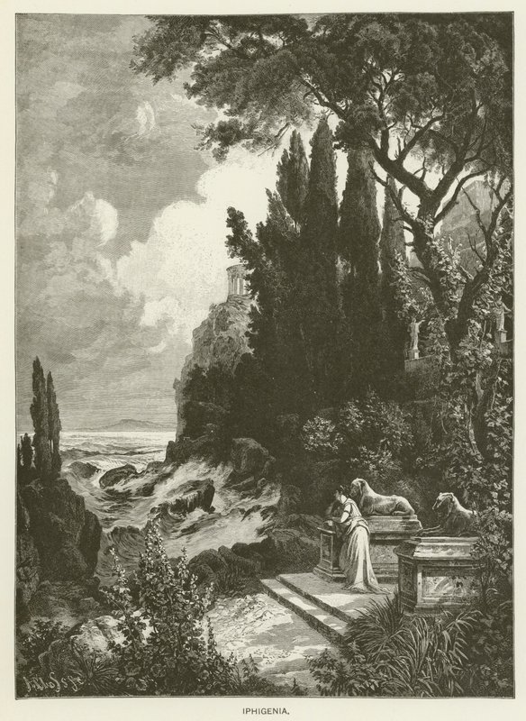 Iphigenia (engraving) by German School