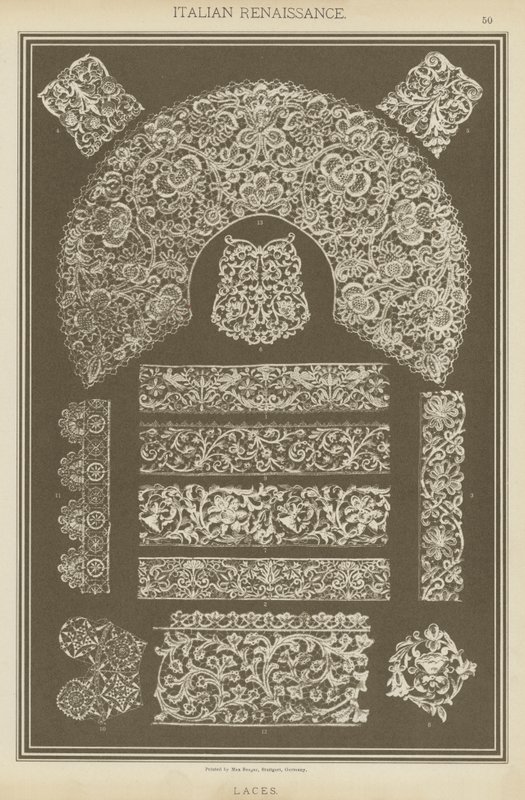 Italian Renaissance, Laces by German School