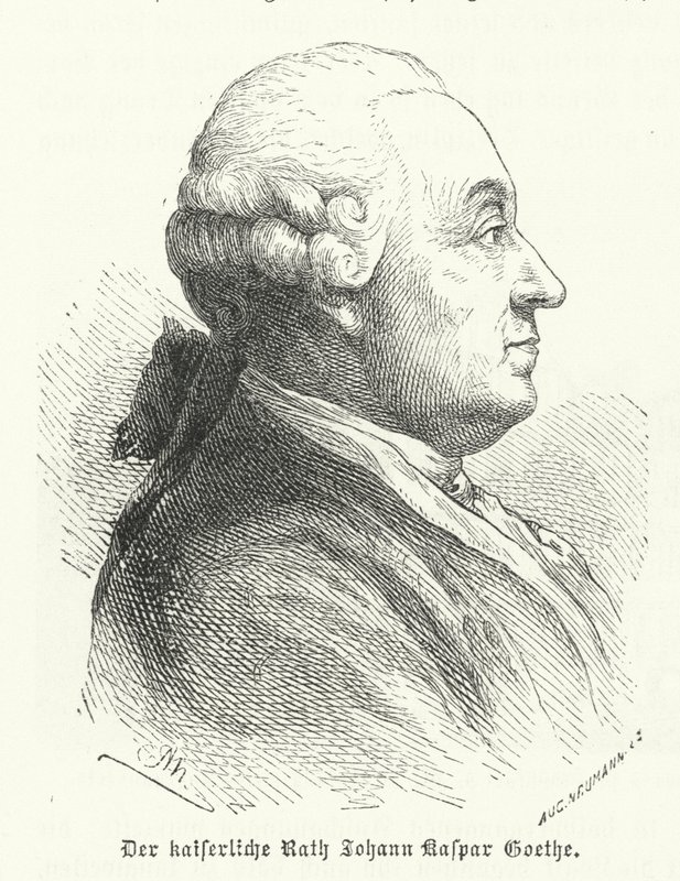 Johann Caspar Goethe, father of the German author Johann Wolfgang von Goethe by German School