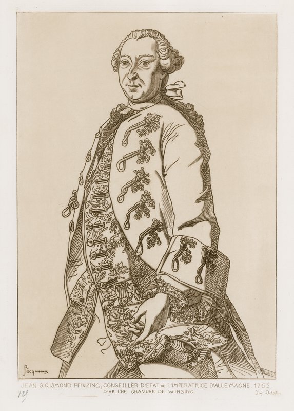 John Sigismund Pfinzing, State Councilor of the Empress of Germany, 1763 by German School