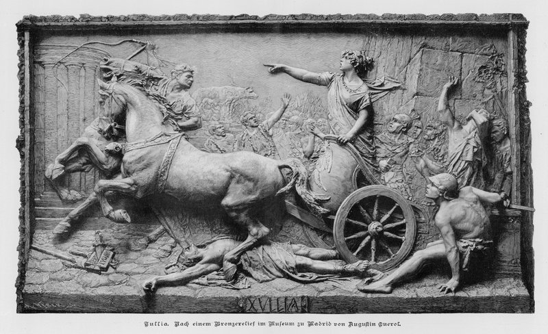 Julia, Bronze Relief by Spanish Sculptor Agustin Querol Subirats (engraving) by German School