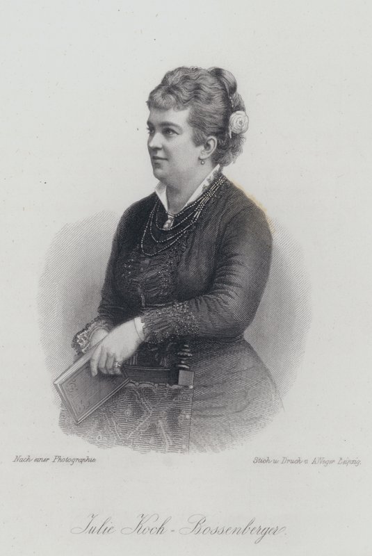 Julie Koch-Bossenberger, German Opera Singer and Actress (engraving) by German School
