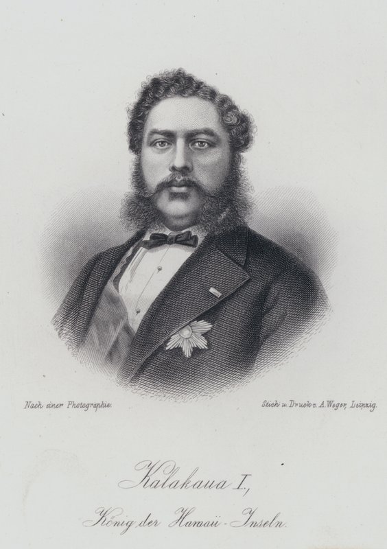 Kalakaua I, King of the Hawaiian Islands by German School