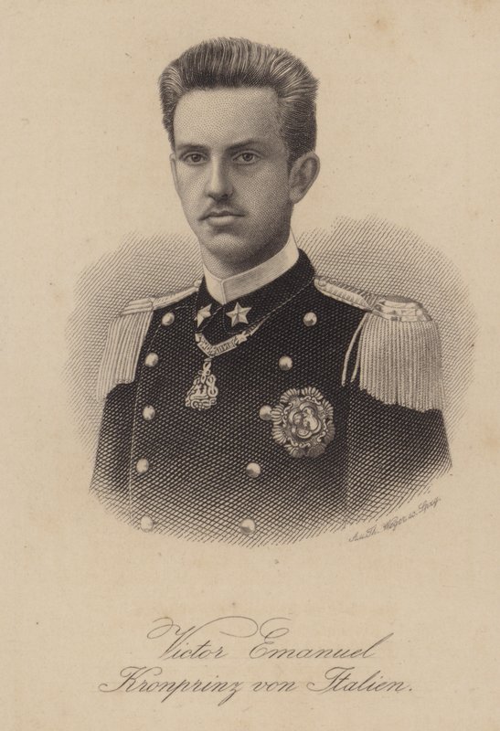 King Victor Emmanuel III of Italy when Crown Prince by German School