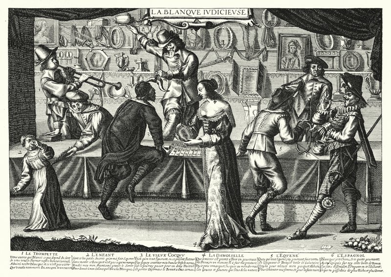 The Judicious White (engraving) by German School