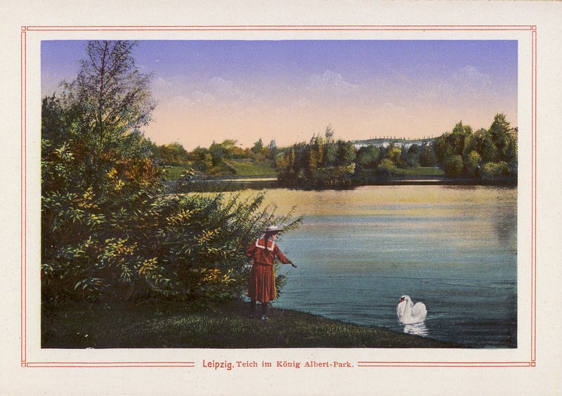 Leipzig, Teich im Konig Albert-Park by German School