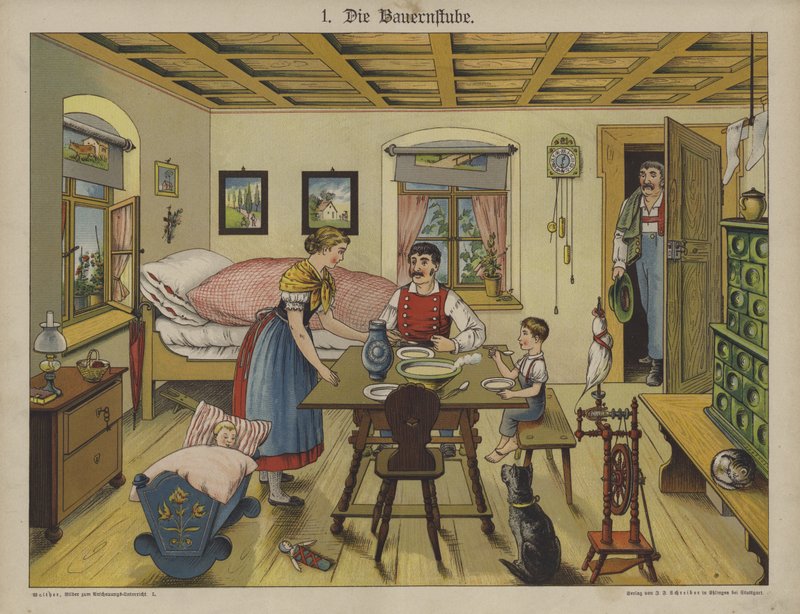 Living Room by German School