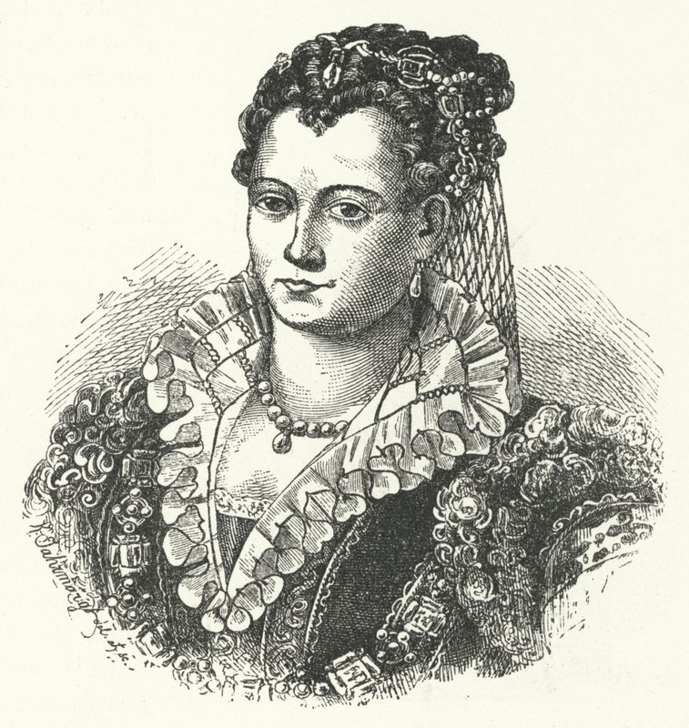 Lucrezia Borgia, Duchess consort of Ferrara, Modena and Reggio by German School