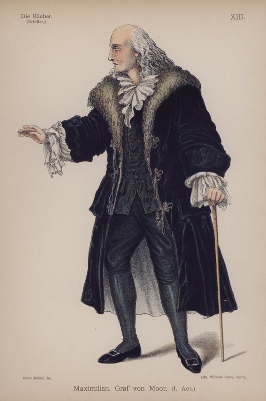 Maximilian, Count von Moor, from The Robbers by Friedrich Schiller by German School