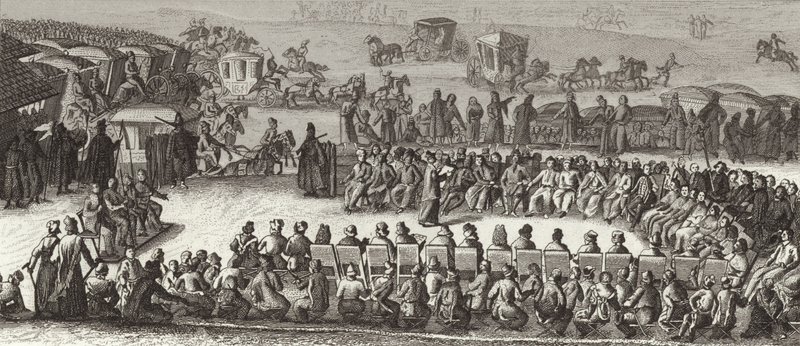 Meeting of the Polish National Assembly. Illustration for Bilder-Atlas by German School