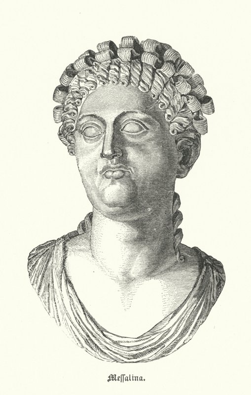 Messalina, third wife of the Roman Emperor Claudius by German School
