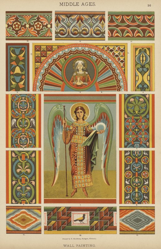 Middle Ages, Wall Painting by German School