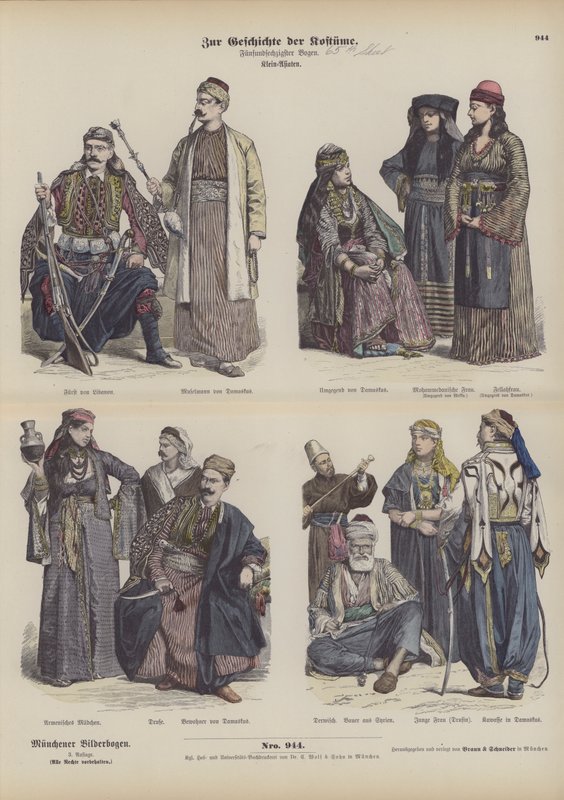 Middle Eastern costumes by German School