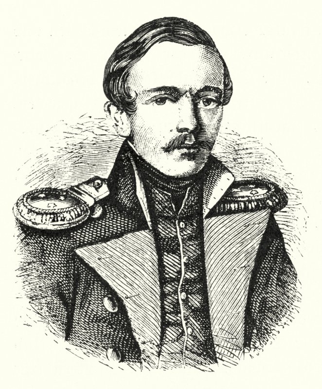 Mikhail Lermontov, Russian Poet, Writer and Painter by German School