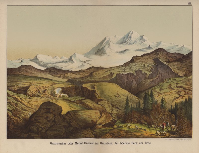 Mount Everest, the Highest Mountain on Earth by German School
