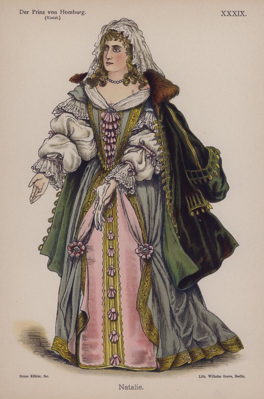 Natalie, from The Prince of Homburg by Heinrich von Kleist by German School
