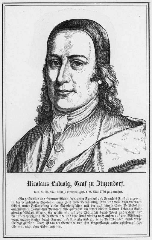 Nicolaus Ludwig, Count of Zinzendorf by German School