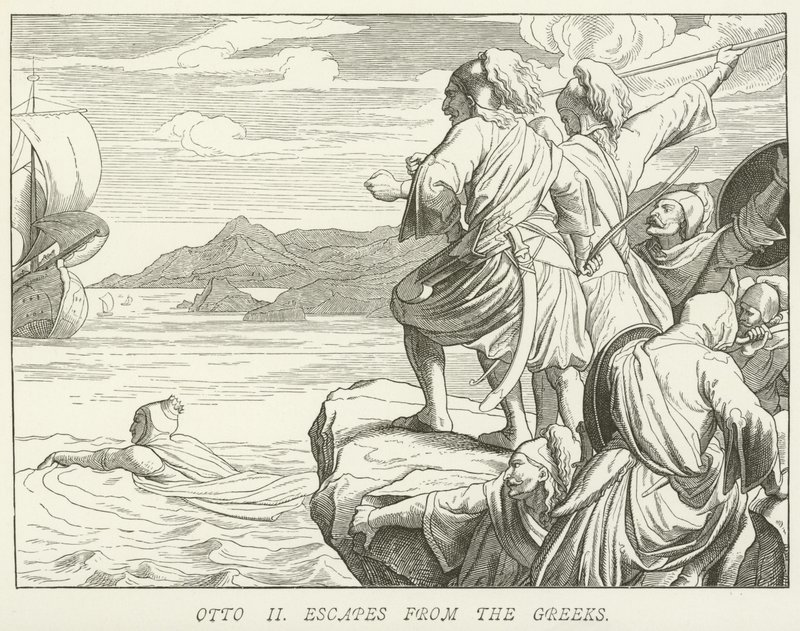 Otto II Escapes from the Greeks by German School