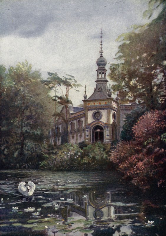 Part of the Vierwaldstattersee and the new ape house, Berlin Zoological Garden, Germany by German School