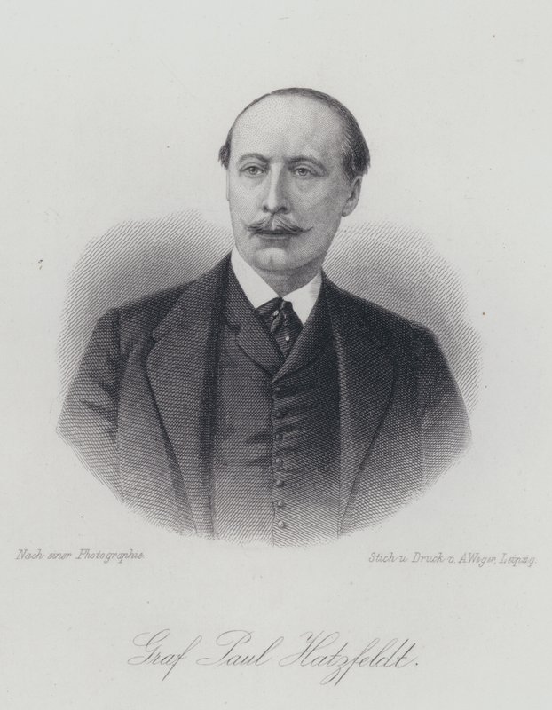 Paul von Hatzfeldt, German Diplomat and Politician (engraving) by German School