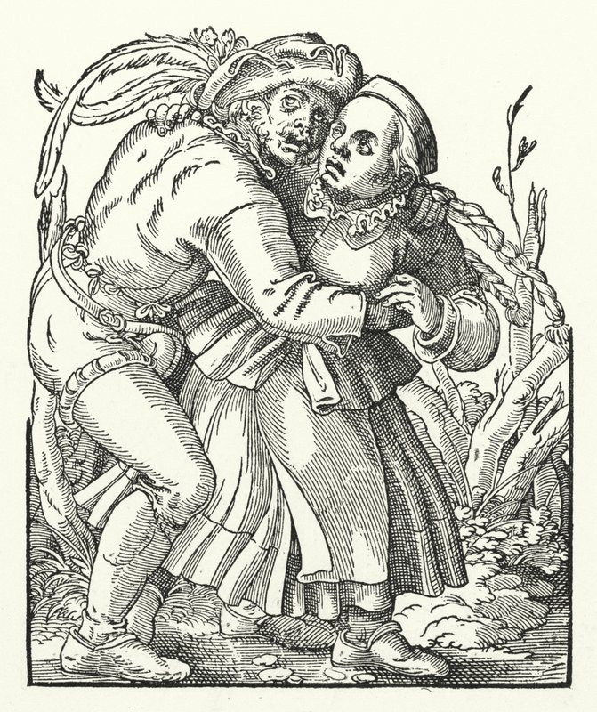 Peasants Dancing by German School