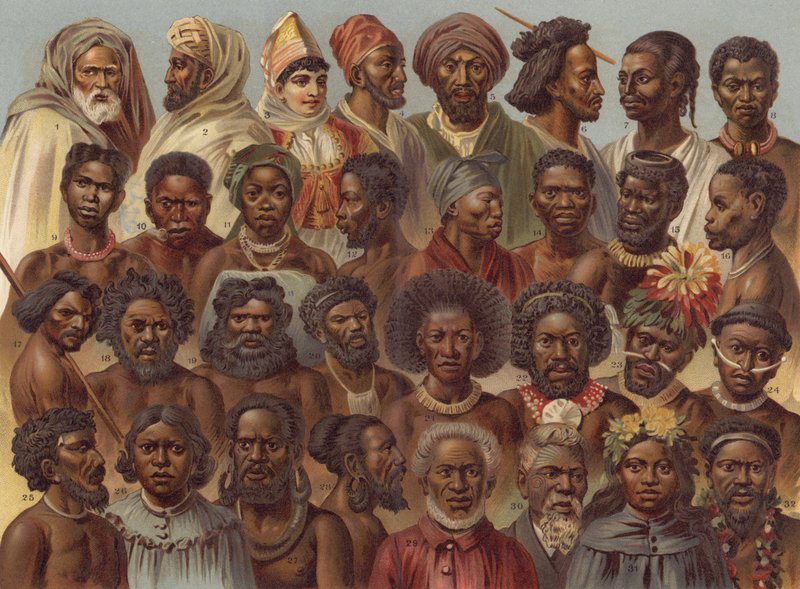 Peoples of Africa and Australia by German School