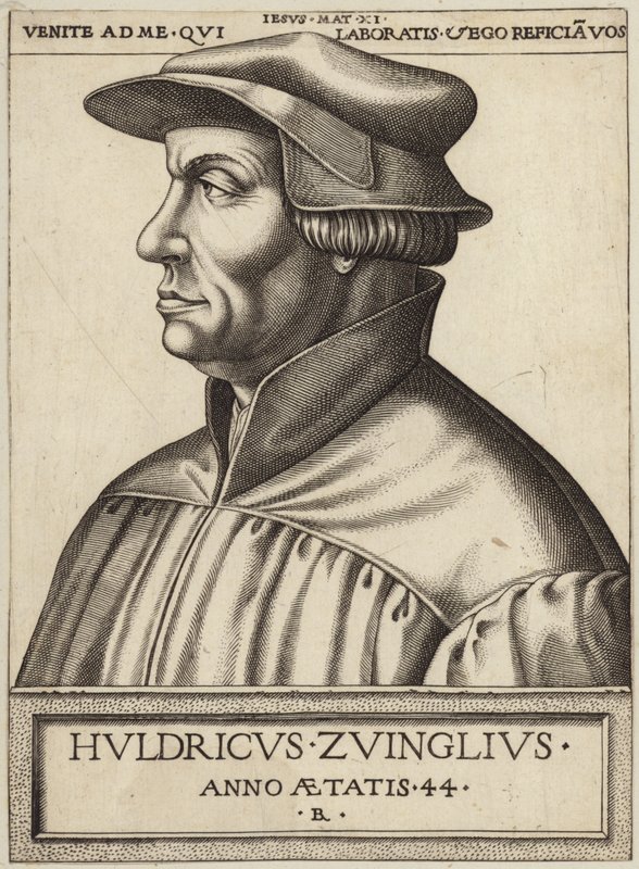 Portrait of Huldrych Zwingli by German School