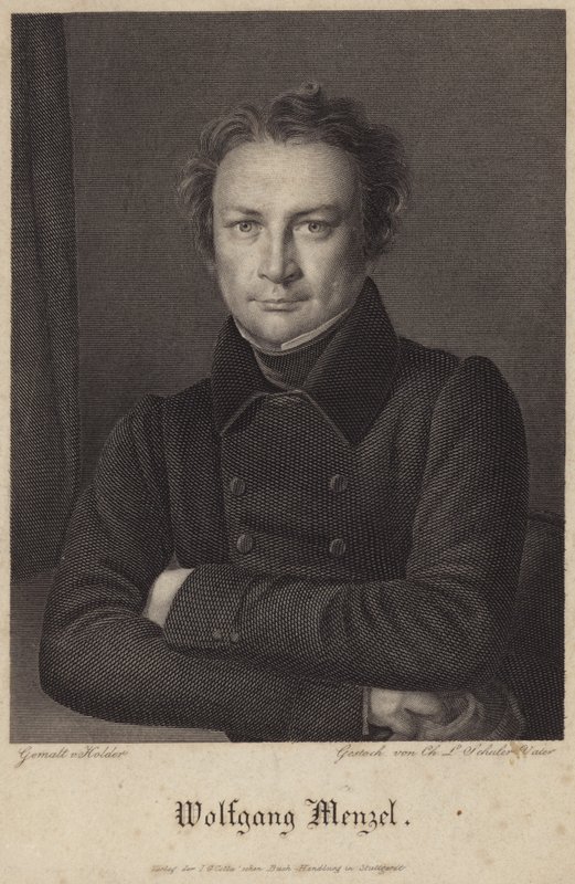 Portrait of Wolfgang Menzel by German School