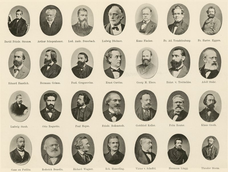Portraits of Famous Germans from Ritter vom Deutschen Geiste by German School