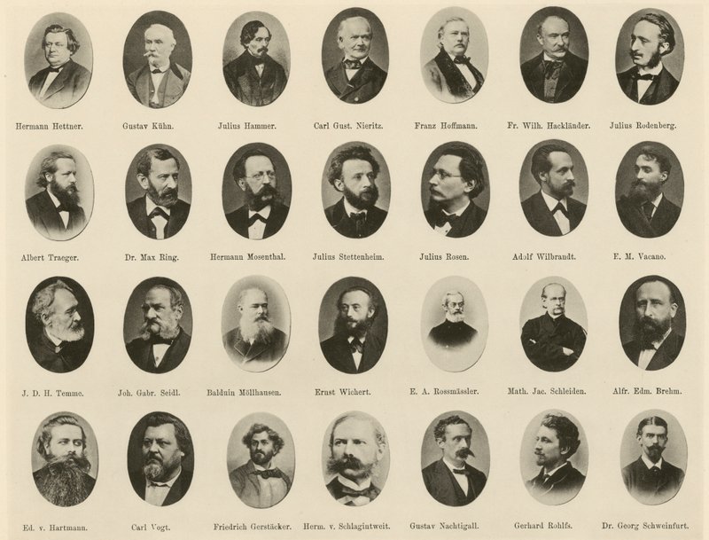 Portraits of famous Germans from Ritter vom Deutschen Geiste by German School