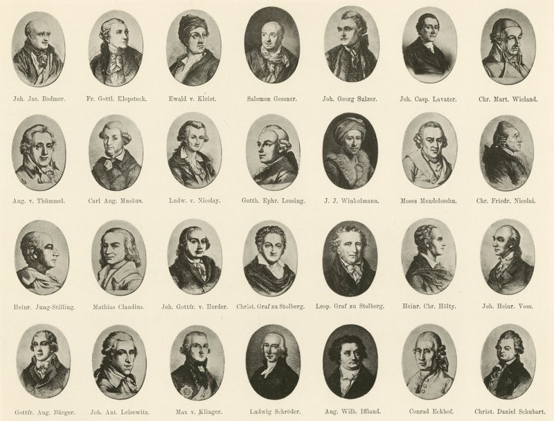 Portraits of Famous Germans from Ritter vom Deutschen Geiste by German School