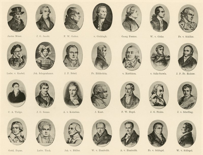 Portraits of Famous Germans from Ritter vom Deutschen Geiste by German School