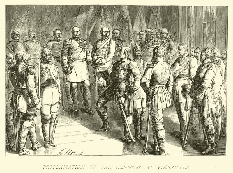 Proclamation of the Emperor at Versailles by German School