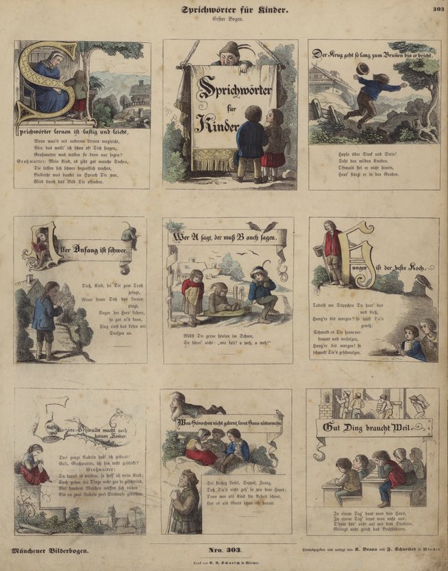 Proverbs for children by German School