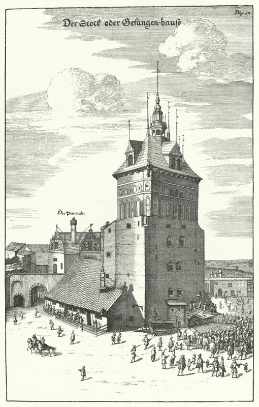 Public Flogging in Danzig at the End of the 17th Century by German School