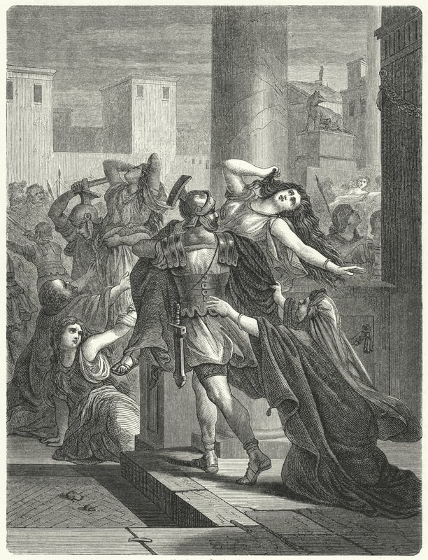 Rape of the Sabine women by German School