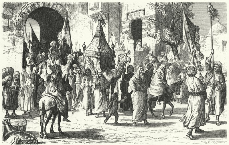 Return of a Caravan of Pilgrims to Mecca by German School