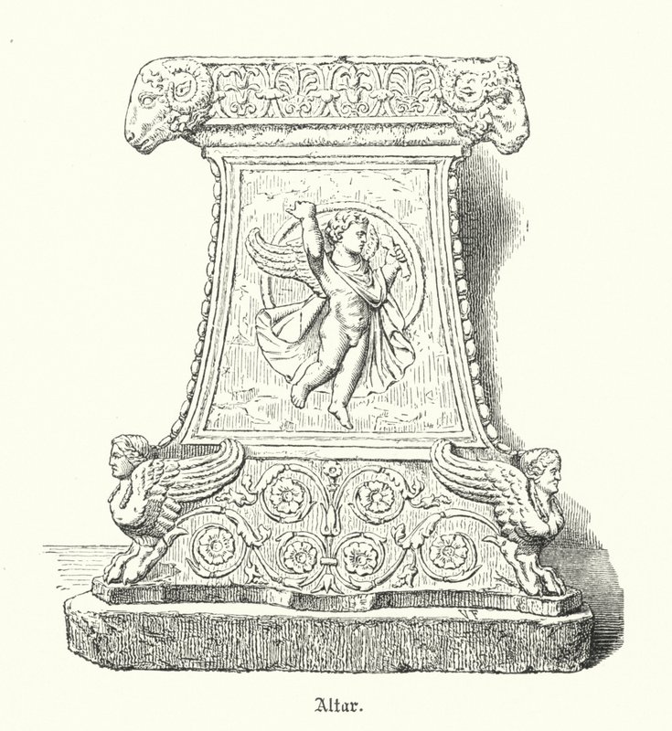 Roman religious altar by German School