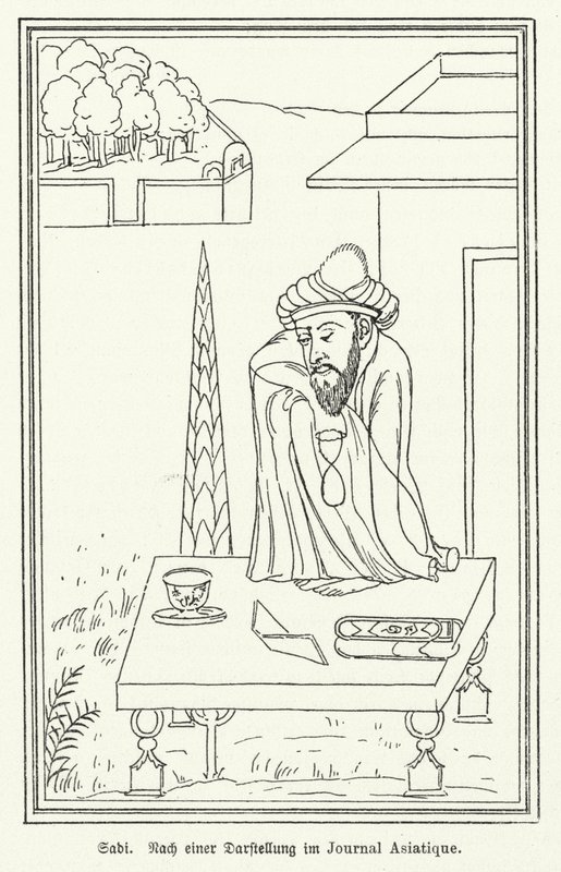 Saadi Shirazi, Persian poet by German School