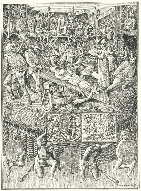 Scene from a Medieval Mystery Play by German School