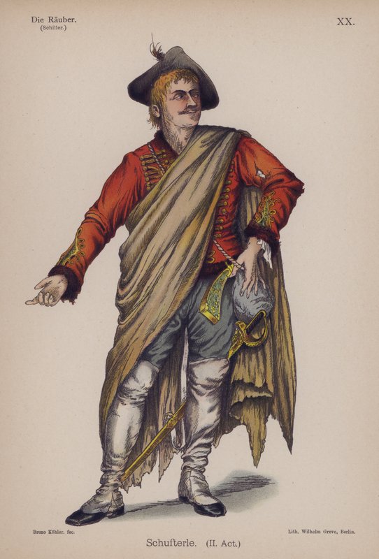 Schufterle, from The Robbers by Friedrich Schiller by German School