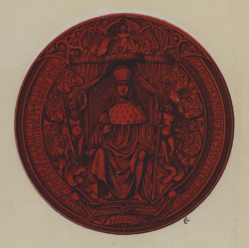 Seal of Joachim I and Joachim II, Electors of Brandenburg by German School