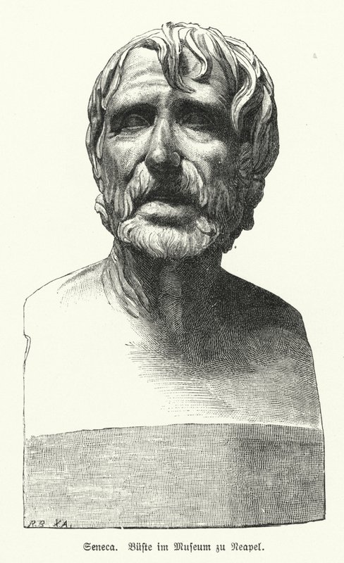 Seneca the Younger, Roman philosopher, statesman and dramatist by German School