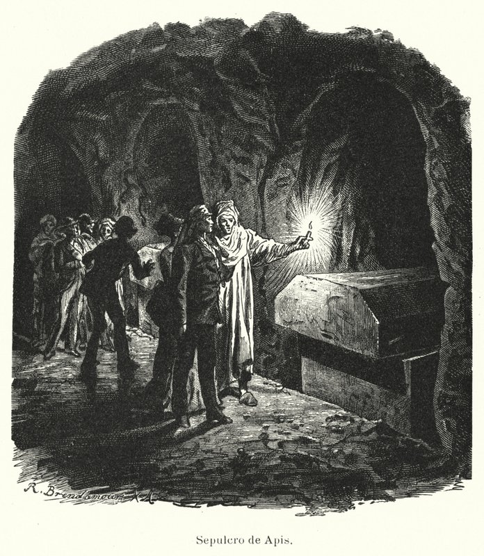 Serapeum of Saqqara, tomb of sacred Apis bulls worshipped in Ancient Egypt by German School