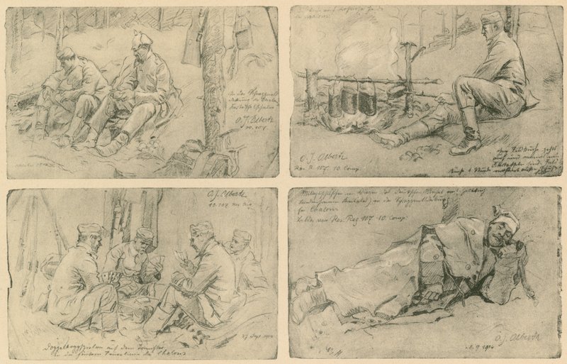 Soldiers on the Western Front by German School