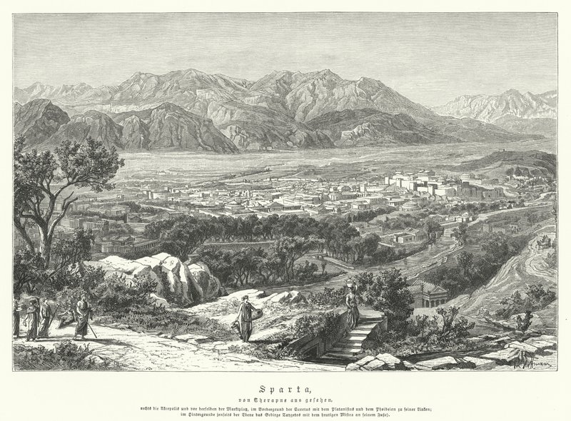 Sparta, Ancient Greece by German School