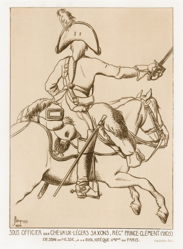 Sub-officer in the Chevau-leger of Saxony, Regiment of Prince Clement by German School
