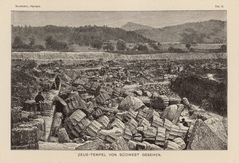 Temple of Zeus, Olympia by German School