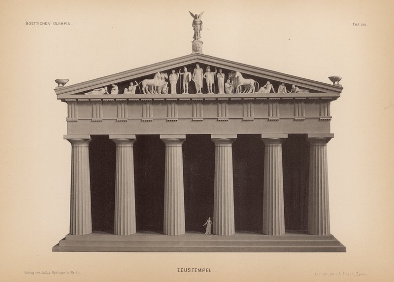 Temple of Zeus, Olympia, Greece by German School
